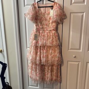 JessaKae Blush Pink Floral Dress